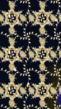 Raster illüstrasyonundaki çiçek desenli çizim. Siyah renkte çiçekler.