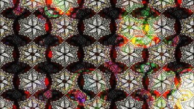 Siyah üzerine çiçekler. Eskiz arkaplan modeli. Suluboya, elle çizilmiş. Raster stoku.