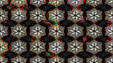 Şirin çiçek elementleri. Siyah renkli çiçekler. Raster illüstrasyonu. Çizim.