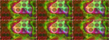 Botanical seamless pattern. Organic elements. Raster pattern. Watercolor effect.