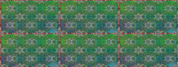 Raster düz çiçekleri pürüzsüz desen. Yeşil renkli çiçekler. Tasarım hediye paketi, tebrik kartları, posterler ve afiş tasarımı.