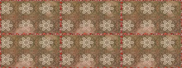 El çizimi, soyut ve süslü elementler. Yaz çiçekleri teması. Kahverengi ve bej renkler. Klasik çiçekler. Suluboya resim taklit Raster illüstrasyonu.