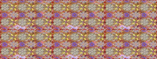 Çiçekli karalama şeklinde Raster çiçek deseni. Tarafsız ve kahverengi renklerde bahar çiçekleri. Raster illüstrasyonu.