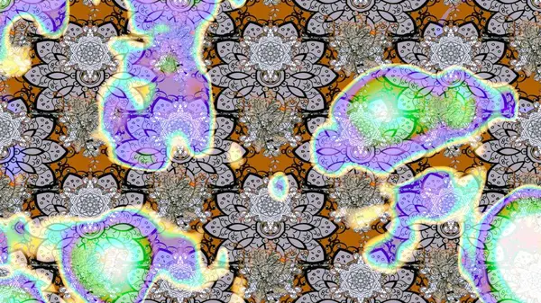 Çiçek desenli eskiz, yaz çiçekleri. Tarafsız renklerde çiçekler. Renkli Bahar Teması eskiz kalıbı. Düz Çiçek Elementleri Tasarımı.