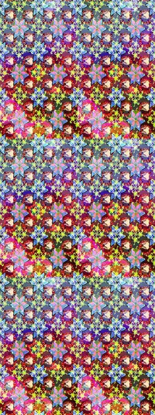 Suluboya elle çizilmiş çiçek desenli eskiz deseni. Parlak renkli fantezi çiçekleri, yapraklar, tarafsız renklerde tomurcuklar.