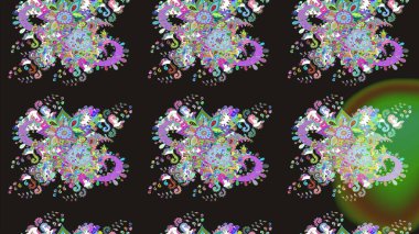 Moda baskısı. Eski model. Dekorasyon ve tasarım için güzel bir desen. Suluboya çizim kalıbı. Çiçeğin suluboya çizimlerinin zarif deseni.