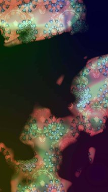 Nakış desenli çiçek deseni. Parmak izi, kumaş, duvar kâğıdı, tekstil için raster dokusu. Renkli grunge soyut arkaplanı Cologray çiçekleriyle zenginleştirir.