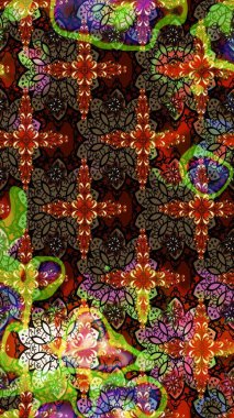 Küçük çiçekte güzel bir desen. Moda baskıları için zarif bir şablon. Robot resim. Çiçekli yaz çiçekleri. Motley illüstrasyonu. Küçük renkli çiçekler..