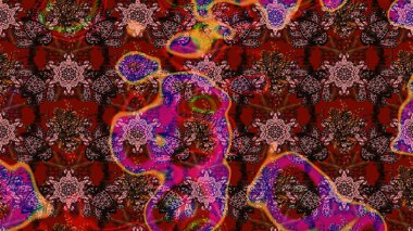 Küçük çaplı çiçeklerdeki basit şirin desenler. Tekstil veya kitap kapakları, imalat, duvar kağıtları, baskı, hediye paketi ve yapıştırma kitabı için çiçek eskizi geçmişi. Raster illüstrasyonu.