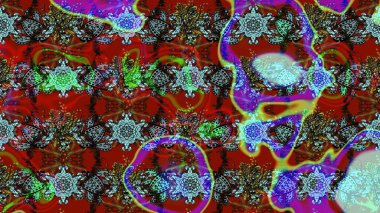 Çiçek deseni. Raster güzel kumaş deseni çiziyor. Renkli Bahar Teması eskiz kalıbı. Düz Çiçek Elementleri Tasarımı.