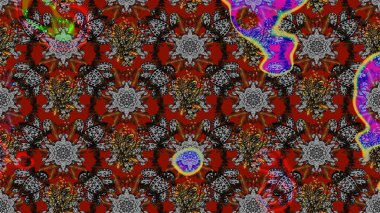 Çiçekli çiçek deseni, suluboya. Raster deseni. Küçük çiçekte güzel bir çiçek deseni..