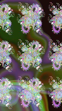 Raster şirin suluboya çiçek desenleri çiziyor. Büyük bir çiçek boyası seti. Kartlar, davetiyeler, tarih kartları ve daha fazlası için kullanılabilir.