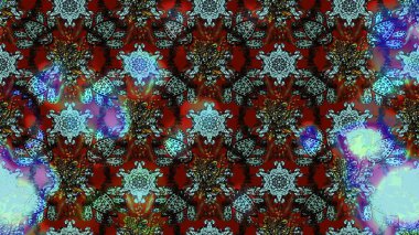 Çiçekli bahar çiçekleri. Küçük çiçekte güzel bir desen. Küçük renkli çiçekler. Moda baskıları için zarif bir şablon. Motley illüstrasyonu.