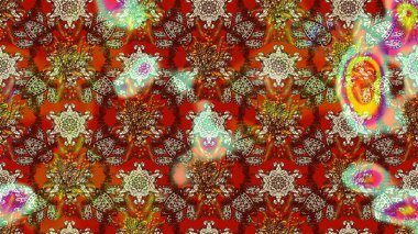 Suluboya çizim kalıbı. Dekorasyon ve tasarım için güzel bir desen. Moda baskısı. Çiçeğin suluboya çizimlerinin mükemmel deseni. Eski model. Raster illüstrasyonu.