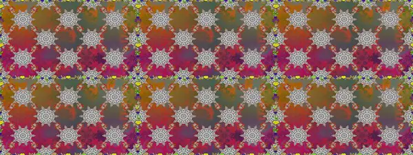 Kahverengi renkli çiçekler. Raster illüstrasyonunda kusursuz çiçek deseni.