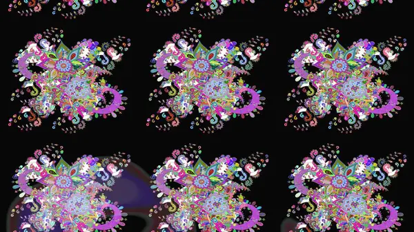 Küçük çiçekteki sevimli çiçek deseni. Tony 'nin kumaş kalıbını çiz. Raster illüstrasyonu. Modaya uygun kumaş deseni.