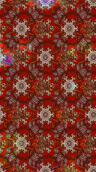 Kahverengi renkte çok kahverengi, zarif küçük çiçekler ve komik böcekler, raster desen, illüstrasyon.