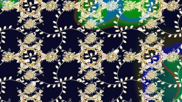 Raster çiçekli arka plan. Düz Çiçek Elementleri Tasarımı. Yazdır. Renkli Yaz Temalı eskiz kalıbı. Güzel kumaş deseni. Güzel çizim şekli..