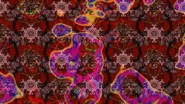 Küçük çaplı çiçeklerdeki basit şirin desenler. Tekstil veya kitap kapakları, imalat, duvar kağıtları, baskı, hediye paketi ve yapıştırma kitabı için çiçek eskizi geçmişi. Raster illüstrasyonu.