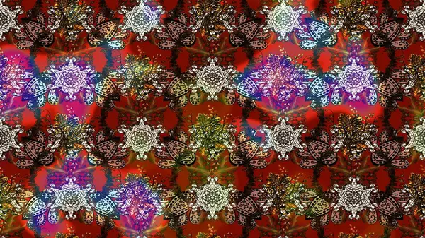 Çiçekli karalama şeklinde Raster çiçek deseni. Nazik, narin çiçek arkaplanı. Kahverengi renkte çiçekler.