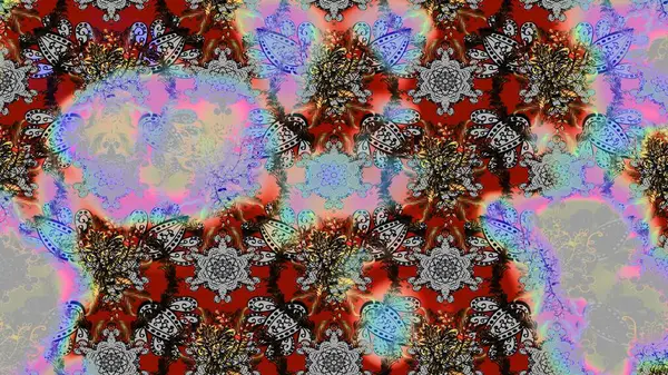 Şirin çiçek elementleri. Gri renkli çiçekler. Raster illüstrasyonu. Çizim.