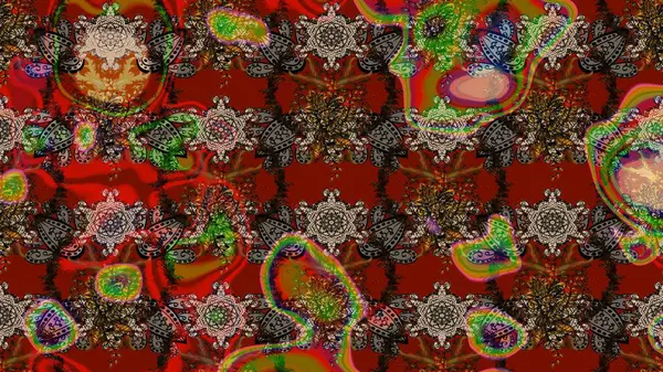 Tomurcukları çiçek olan sevimli bir çiçek deseni. Eskiz geçmişi. Raster illüstrasyonu. Kumaş, tekstil, duvar kağıdı baskısı için. Eski usul. Raster..