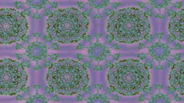 Renkli unsurlarla hareketli arka plan görüntüleri. Çiçekler. Eski model. Bayrak tarzı. Video kaydı. Şablon. Döngü. Kusursuz..