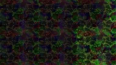 Renkli unsurlarla hareketli arka plan görüntüleri. Çiçekler. Eski model. Bayrak tarzı. Video kaydı. Şablon. Döngü. Kusursuz..