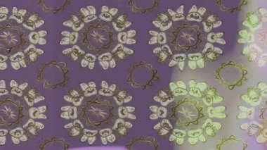 Renkli unsurlarla hareketli arka plan görüntüleri. Çiçekler. Eski model. Bayrak tarzı. Video kaydı. Şablon. Döngü. Kusursuz.. 