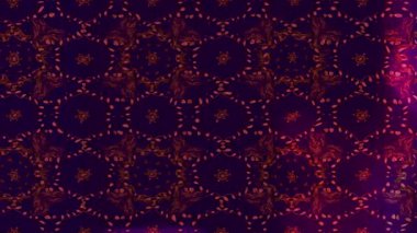 Renkli unsurlarla hareketli arka plan görüntüleri. Çiçekler. Eski model. Bayrak tarzı. Video kaydı. Şablon. Döngü. Kusursuz.. 