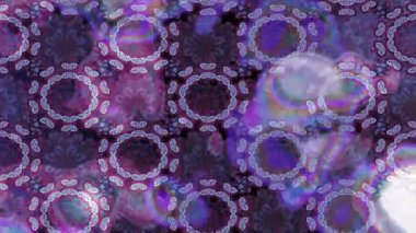 Renkli unsurlarla hareketli arka plan görüntüleri. Çiçekler. Eski model. Bayrak tarzı. Video kaydı. Şablon. Döngü. Kusursuz.. 