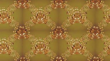 Renkli unsurlarla hareketli arka plan görüntüleri. Çiçekler. Eski model. Bayrak tarzı. Video kaydı. Şablon. Döngü. Kusursuz.. 