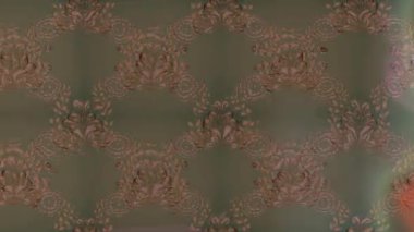 Renkli unsurlarla hareketli arka plan görüntüleri. Çiçekler. Eski model. Bayrak tarzı. Video kaydı. Şablon. Döngü. Kusursuz.. 