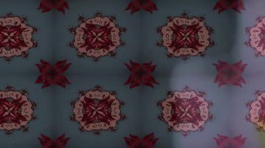 Renkli unsurlarla hareketli arka plan görüntüleri. Çiçekler. Eski model. Bayrak tarzı. Video kaydı. Şablon. Döngü. Kusursuz.. 