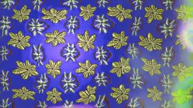 Renkli unsurlarla hareketli arka plan görüntüleri. Çiçekler. Eski model. Bayrak tarzı. Video kaydı. Şablon. Döngü. Kusursuz.. 