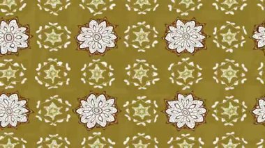 Renkli unsurlarla hareketli arka plan görüntüleri. Çiçekler. Eski model. Bayrak tarzı. Video kaydı. Şablon. Döngü. Kusursuz.. 