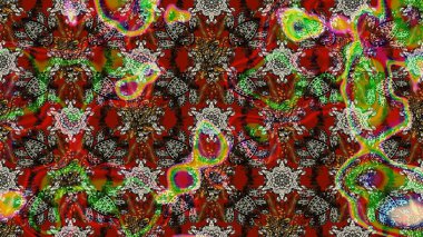 Klasik çiçek tasarımı elementleri. Kahverengi kıvırcık çiçekler kahverengi renklerde şekillenir. Raster illüstrasyonu.