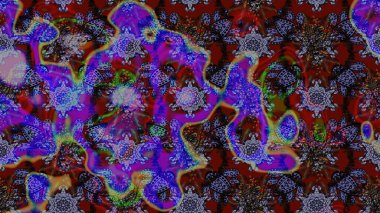 Sevimli çiçek raster deseni. Mor renkli çiçekler. Renkli Bahar Teması eskiz kalıbı. Düz Çiçek Elementleri Tasarımı.