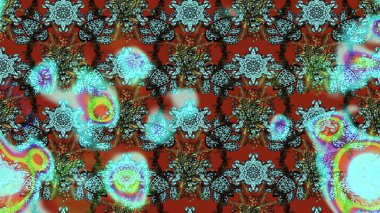 Şirin çiçek elementleri. Raster illüstrasyonu. Taslak desenli, modaya uygun kumaş deseni. Renkli Bahar Teması eskiz kalıbı. Düz Çiçek Elementleri Tasarımı.