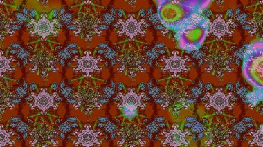 Kahverengi renkli çiçek desenli eskiz, el yapımı papatyalar, papatyalar. Tekrar eden çiçek arkaplanı, zarif kahverengi çiçek duvar kağıdı..