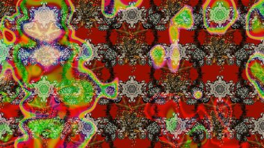 Küçük bir çiçekte eskiz deseni. Hoş bir çiçek geçmişi var. Güzel kumaş deseni. Raster illüstrasyonu.