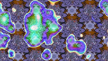 Klasik çiçekler. El çizimi, soyut ve süslü elementler. Yaz çiçekleri teması. Mor renkler. Suluboya resim taklit Raster illüstrasyonu.