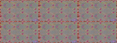 El yapımı çiçek ve bitki koleksiyonu. Raster illüstrasyonu. Eskiz tarzı gri ve bej renklerde. Şirin karalama çiçekleri olan kusursuz çiçek desenleri. Raster illüstrasyonu.