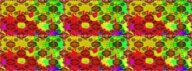 Küçük çiçekteki sevimli çiçek deseni. Sarı ve kırmızı renkte çiçekler.