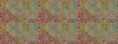 Raster - stok. Bej çiçekli kusursuz desen, suluboya çiçek deseni, sevimli çiçek, duvar kağıdı, kart veya kumaş için fayanslı.