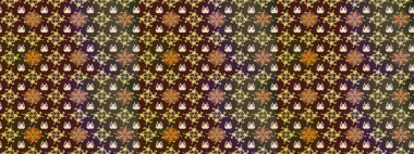 Düz Çiçek Elementleri Tasarımı. Çocuk stili. Renkli Bahar Teması eskiz kalıbı. Çiçekli çizim raster arkaplanı.