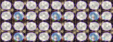 Çiçek kompozisyonu. Çiçek arkaplan. - Gri ve nötr çiçekler. Doğa. Küçük çiçekte güzel bir desen var. Raster deseni. Çiçek kolajı.