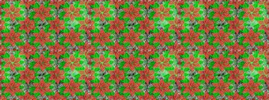 Çiçek arkaplan. -yeşil ve turuncu çiçekler. Çiçek kolajı. Çiçek kompozisyonu. Doğa. Raster deseni. Küçük çiçekte güzel desen var..