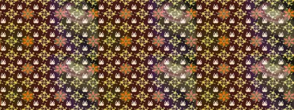 Egzotik çiçekler, kahverengi ve mor renkler üzerine botanik, parlak klasik doğa. Klasik tropikal doğal elementlerin suluboya seti. Raster illüstrasyonu.