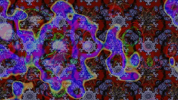 Sevimli çiçek raster deseni. Mor renkli çiçekler. Renkli Bahar Teması eskiz kalıbı. Düz Çiçek Elementleri Tasarımı.